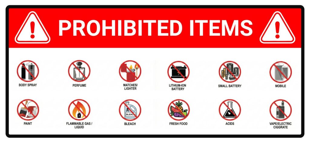 Prohibited Items of Xpress Cargo